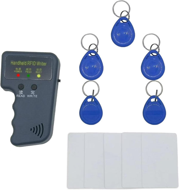 Bivpreom 125khz RFID Reader Writer,Handheld RFID Copier,RFID Reader for 125khz Id and Hid