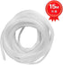50Ft XHF 1/4" Clear Spiral Cable Wrap, 6mm, for Computer Electrical Wire Organizer Sleeve, RoHS