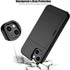 Nvollnoe iPhone 13 Case - Heavy Duty Dual Layer, Shockproof, Slim Wallet with Hidden Card Slot for Men & Women (Black)