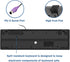 MCSaite Wired PS2 104 Keys Computer Keyboard, Black Waterproof - US Layout Compatible with Windows, PC, Laptop