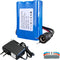 Generic 12V 2600mAh Rechargeable Li-ion Battery with Charger, Bare Leads Wire Battery Pack