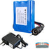Generic 12V 2600mAh Rechargeable Li-ion Battery with Charger, Bare Leads Wire Battery Pack