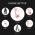 PopSockets iPhone 12/12 Pro Case with Repositionable Slide Grip, Compatible with MagSafe - Peachy