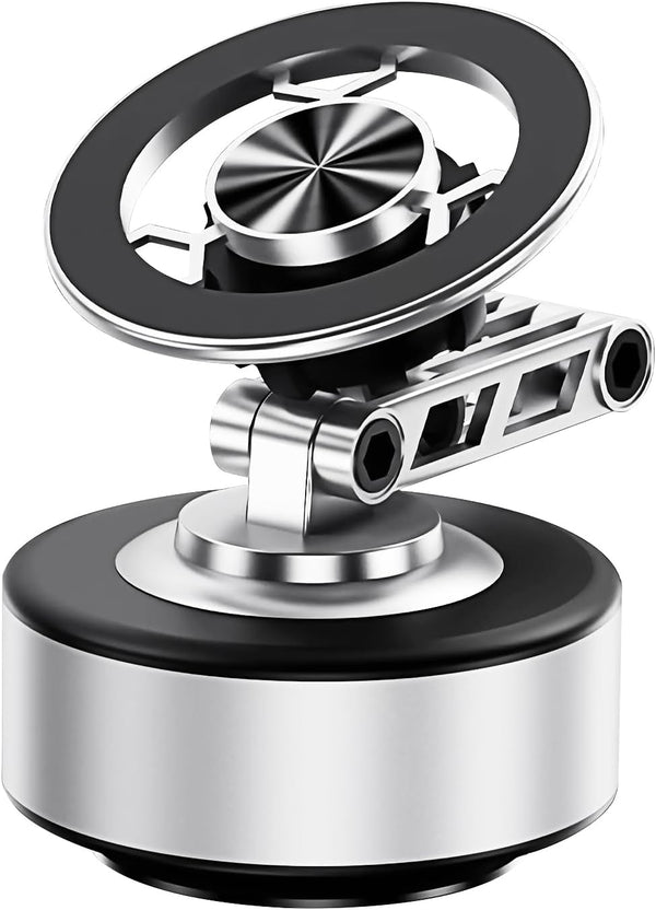 Jemey Magnetic Phone Holder for Car, 360 Rotation & Foldable, Electric Vacuum Suction