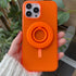 FELONY CASE 2.0- 17, 16, 15, 14, 13, 12, - Neon Orange Ring Grip and Stand - Version Improved Stronger Magnet, Magnetic