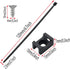 Saddle Type Mounts Base with 4.7inch Cable Ties, 50 Sets Black Cable Zip Ties and Wire Clips for Organization