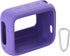 co2CREA Silicone Cover Case for JBL Go 4 Waterproof Bluetooth Speaker, Portable Travel Case with Carabiner (Purple Case)