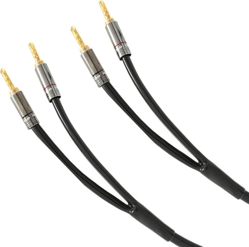 Cable Pants, Speaker Wire Pants Jacket Y Boot ( 9MM-2x 3.5MM 8PACK Black) for DIY Speaker Cables