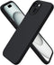ORNARTO iPhone 15 Case 6.1" - Slim Liquid Silicone, 3 Layers, Soft Gel Rubber, Anti-Scratch, Shockproof, Black.