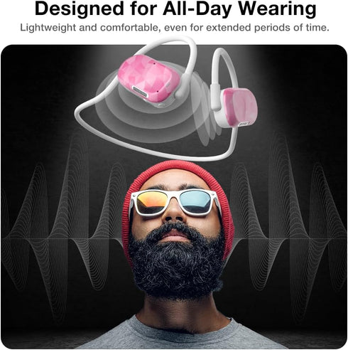 Purity Air Open Ear Headphones, True Air Conduction Wireless Bluetooth Earbuds with Dual Mic for iPhone/Android