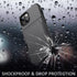 WeLoveCase iPhone 13/14 Wallet Case - Black, Shockproof, Credit Card Holder & Hidden Mirror, 6.1" Heavy Duty Protection.
