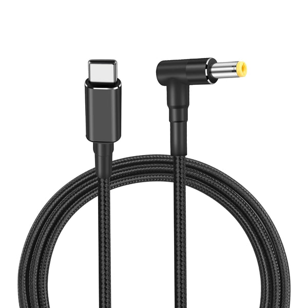 PNGKNYOCN 100W PD USB C to DC 5.5mm Power Cord, 90 Degree Male to USB Type C Charging Cable (1.8M)