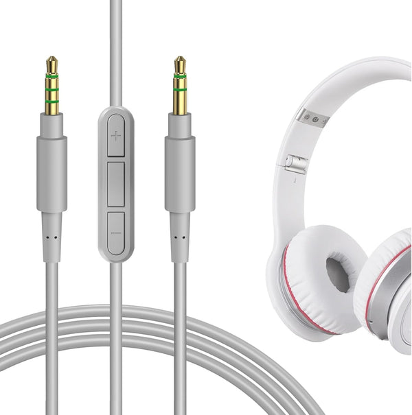 Geekria Audio Cable with Mic for Beats Studio Pro, 1/8" (3.5mm) to 3.5mm Replacement Stereo Cord