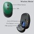 UBOTIE Colorful Wireless Computer Keyboards Mouse Combos, Retro PC Keyboards with Optical Mouse (Green-Black)