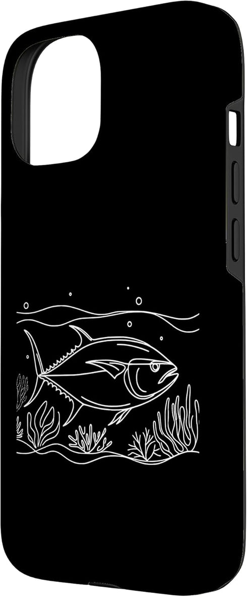 Jimbeels 15 Tuna Line Art Fish Lover Case for iPhone