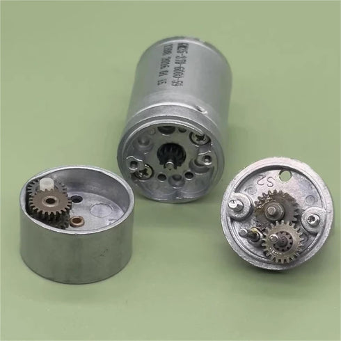 ILQMEHV 1pc 25GA-370 25mm 3V 6V 9V 12V 210RPM Mini Full Metal Gearbox Gear Motor Slow Speed Large D Shaft DIY Robot Car