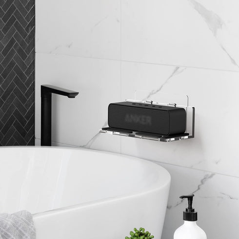 Geekria Wall Mount Shower Speaker Stand for Anker Soundcore 2, JBL Clip 3, INSMY C12 Waterproof Bluetooth Speaker