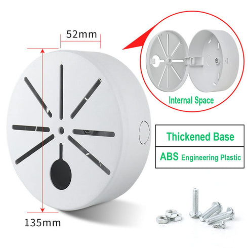 2 Pack Camera Junction Box,Universal Bullet Security Camera Mount Box, Bracket Hide Cable,Outdoor Camera Cover, Base Junction Box for CCTV Cameras
