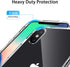 JJGoo Clear Case for iPhone X/Xs, Transparent Shockproof Slim Anti-Scratch Hard PC Back Cover