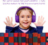 Kids Bluetooth Headphones 5.3 Wireless, 60H Play Time, Volume Limit 85/110dB, Over Ear, Foldable, Purple