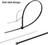 Neetto 120 Pcs Nylon Zip Ties Assorted Sizes 8 inch & 4 inch, Black & White, Self Locking for Home Office Garden