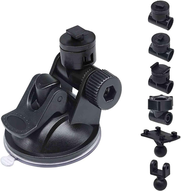 S40 Dash Cam Suction Mount (3rd Gen) with 10pcs 360 Rotating Joints, Compatible with Most Dash Cameras