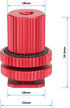 1/4"-20 (Red,2 Pieses)-3064 CAMVATE Camera Hot Shoe Mount to Female Thread Screw Adapter for DSLR Camera Rig