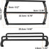 X AUTOHAUX Black 2pcs 8 Inches Metal Car Bar Grille Subwoofer Speaker Grill Cover Protector