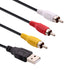 Hididi USB to RCA Cable 5FT, USB 2.0 A Female to 3 RCA
