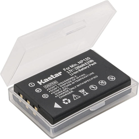 Kastar 2-Pack Battery and LTD2 USB Charger for Fujifilm NP-120, NP-120B, PENTAX D-LI7, RICOH DB-43