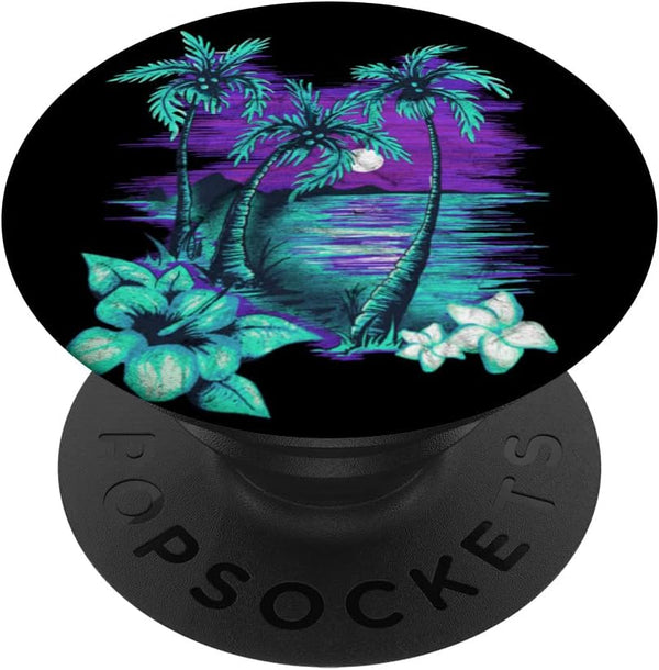 Vintage Retro Palm Tree PopSockets Swappable PopGrip
