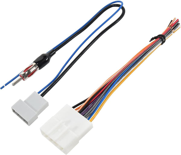 RED WOLF Car Radio Wiring Harness W/Antenna Adapter Select for 2008-2013 Nissan