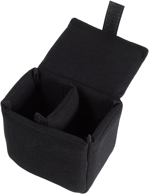 DSLR Camera Bag Insert, Padded Shockproof Protection Travel Pouch for Photography (Black)