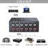 PROZOR 4-Way Stereo L/R Sound Channel Bi-Directional Audio Switcher, 2 in 4 Out or 4 in 2 Out Splitter