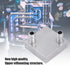 Wendry 40x40mm Computer Water Cooling Head, Aluminum Block for CPU Radiator Liquid Heatsink Cooler, 0.5MM Thickness