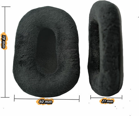 B450 XT Earpads Replacement Ear Cushions, Earcups Cover for VXI Blue Parrott B450-XT Bluetooth Headset, Velvet Black