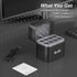 Meyin 15W 8 Rechargeable AA Batteries Charger, Fast Charger for AA Lithium & NiMH Batteries, Individual Fast Charging