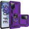 Samsung Galaxy S20 FE Case with Screen Protector - Military Grade 16ft Drop Tested Cover, Magnetic Kickstand, Purple