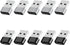 USB to USB C Adapter 10 Pack, USB A to USB C Converter for iPhone 15/14/13 Pro, iPad Air, AirPods, Black+Grey