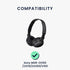 kwmobile Ear Pads Compatible with Sony MDR-ZX100/ZX110/ZX300/V150 Earpads - 2X Replacement for Headphones - Black