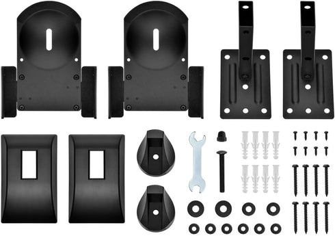 Monoprice Universal Bookshelf Speaker Wall Mount Brackets, Swivel, Tilt, for Large Bookshelf/Surround Sound Speakers