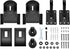 Monoprice Universal Bookshelf Speaker Wall Mount Brackets, Swivel, Tilt, for Large Bookshelf/Surround Sound Speakers