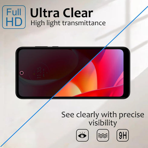 Lyphpe (3 Pack) Privacy Screen Protector for Motorola Moto G Power (2022), 9H Tempered Glass, Case Friendly