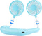Haomaomao Portable Neck Fan, Mini Wearable Fan with 2500 mAh Rechargeable Battery for Working, Traveling, Office,