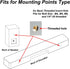 Speaker Wall Mount for Samsung, Sony, Vizio, Roku, and More, Mounting Brackets for Satellite Speakers
