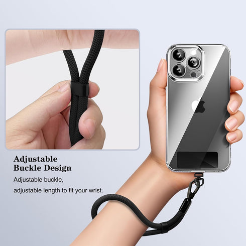 Yudaky 2 Pack Phone Lanyard, Adjustable Cell Phone Lanyard Hand Phone Wrist Strap with Tether Tabs for Smartphones