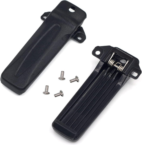 KBH-10 Belt Clip for Kenwood Walkie Talkies, Compatible with NX240, NX340, TK-270G, TK-272G, 2 Pack