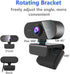 QMKKX 1080P Webcam for pc with Microphone,Full Hd Streaming Web Cam for Mac Laptop, USB External Computer Camera