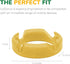 GoDonut Original Phone Stand, Cell Phone Holder + Tablet Desk Organizer for iPad, iPhone, Kindle (Yellow)