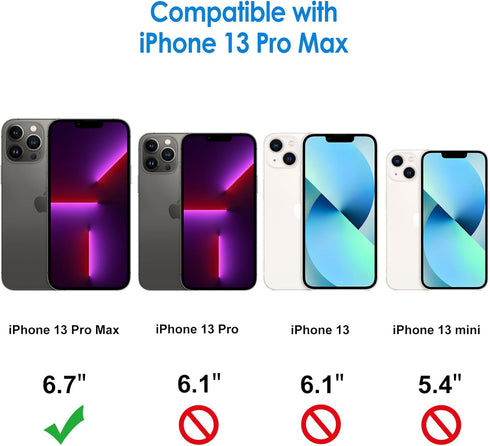 JETech iPhone 13 Pro Max Case 6.7-Inch, Non-Yellowing Shockproof Bumper Cover, Anti-Scratch Clear Back (Black)